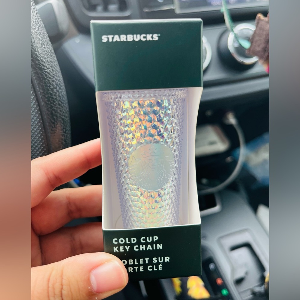 Starbucks 2023 Unicorn Bling Studded Keychain